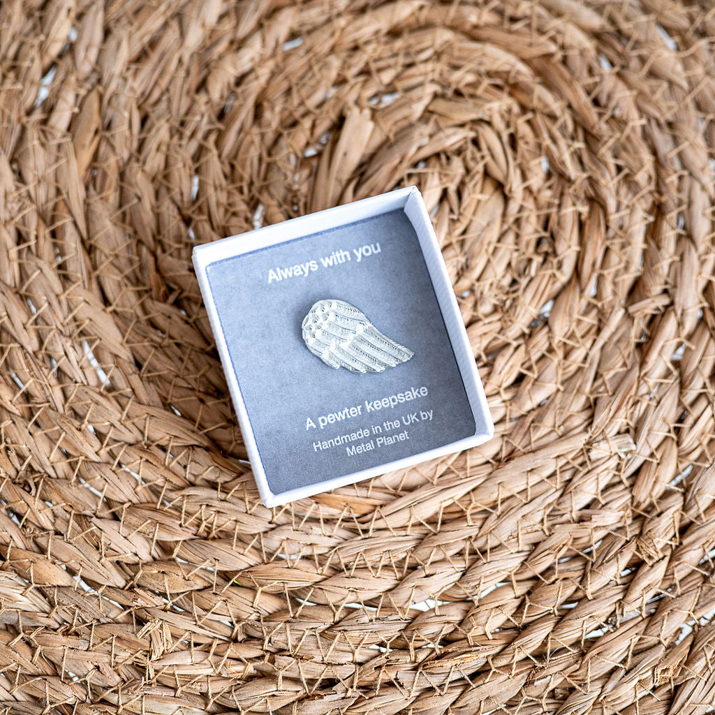 Angel wing gift boxed