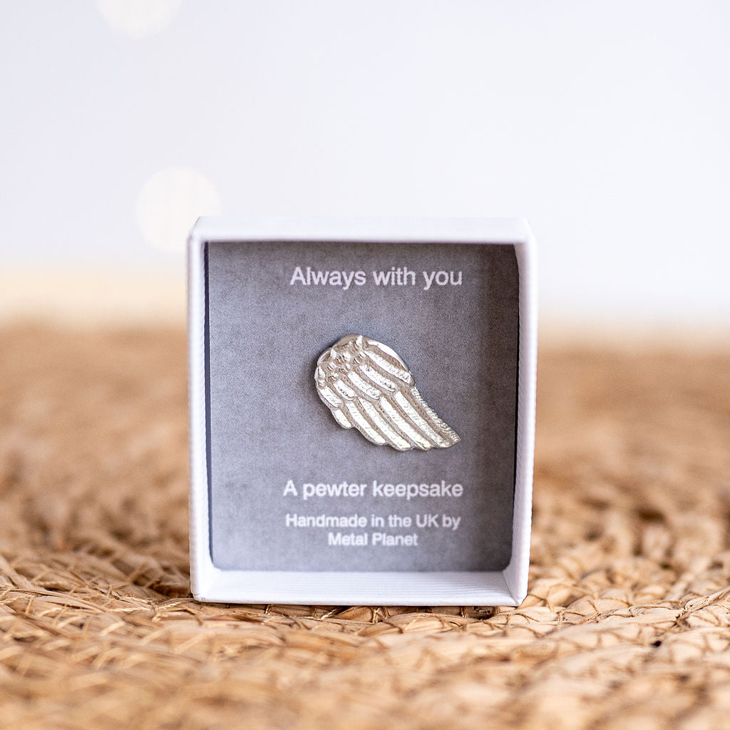 Angel wing gift boxed