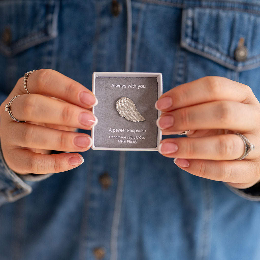 Angel wing gift boxed