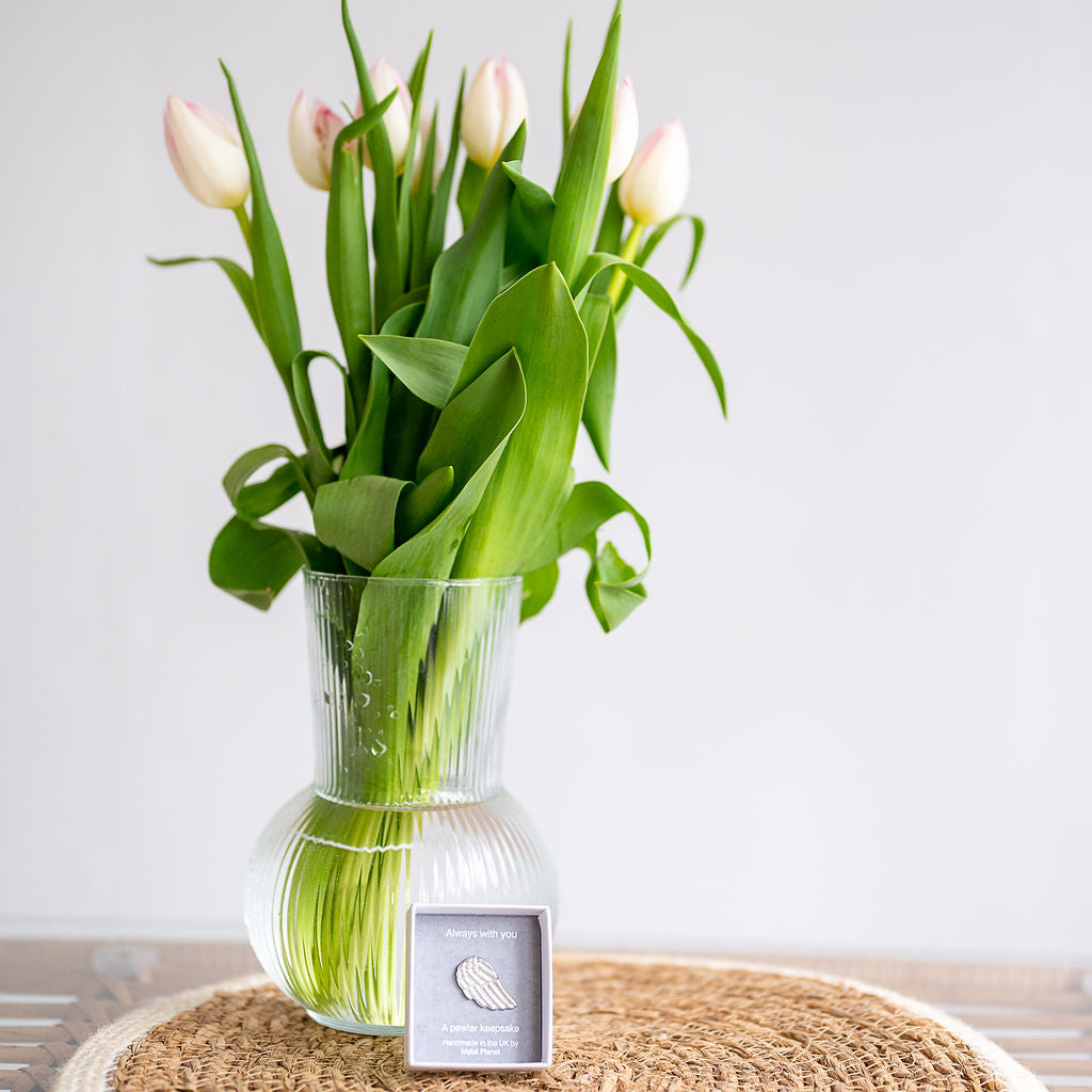 Angel wing gift boxed