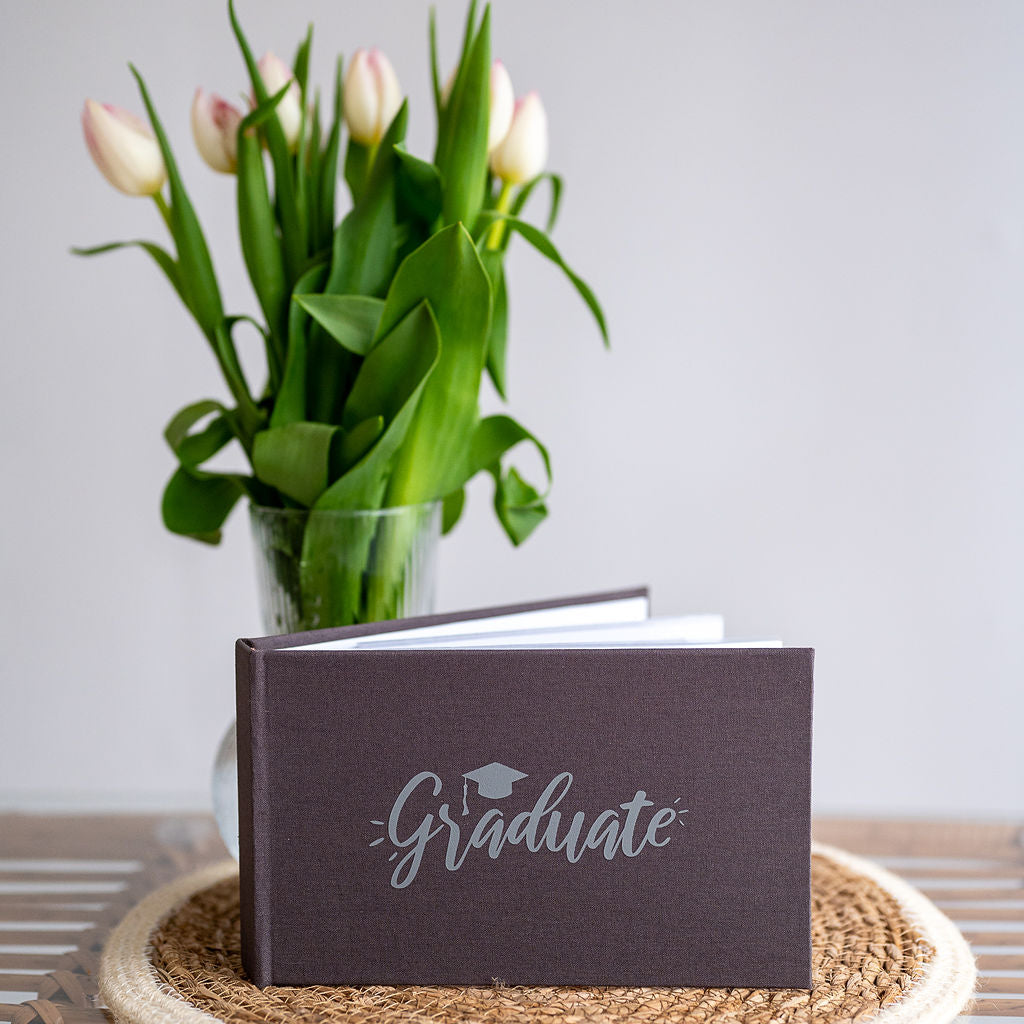 Graduation smart grey photo album (Holds 40 6x4 inch photos)