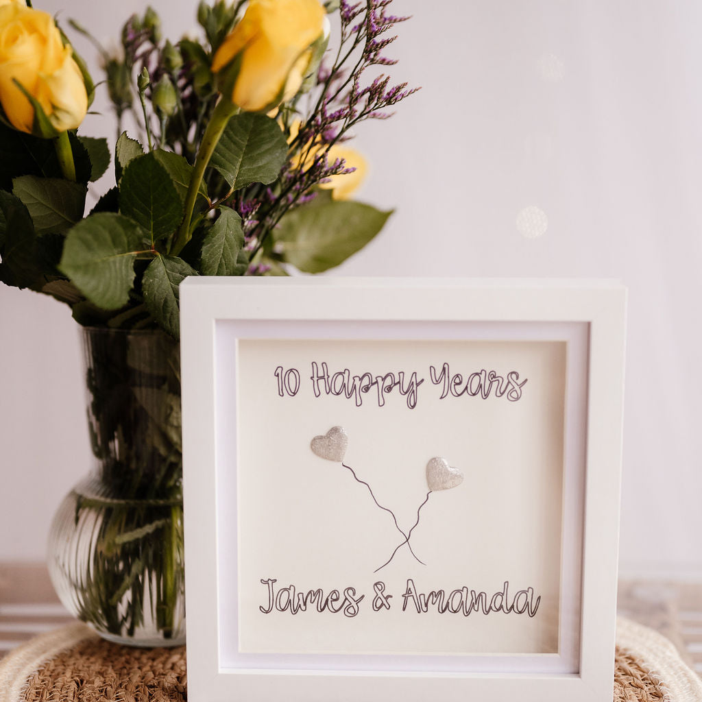 Personalised Tin Anniversary (10 year) Frame