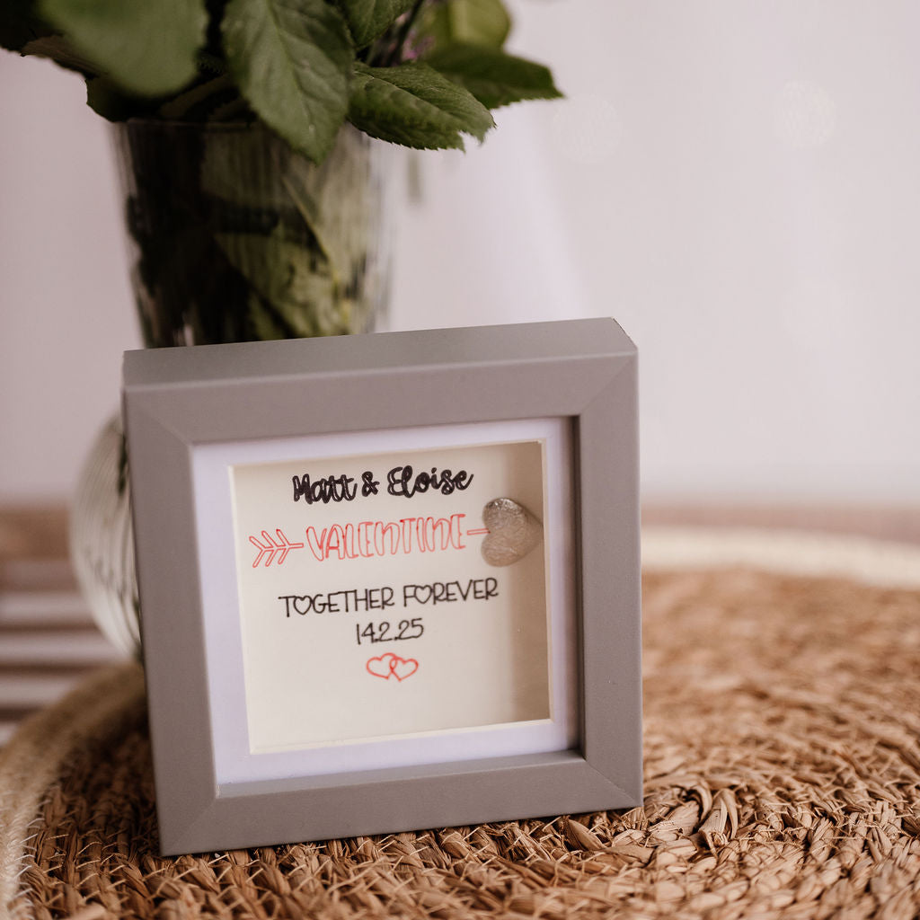 Personalised Ten Year TIN anniversary frame
