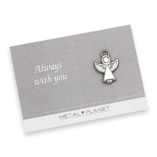 Always with you shiny angel lapel pin!
