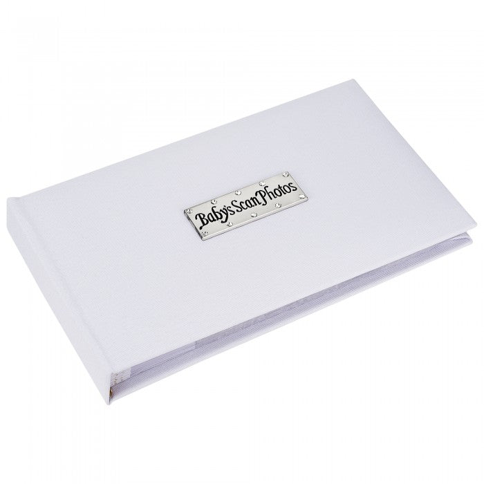 Baby's Scan Photos - Classic white/pink/blue  photo album