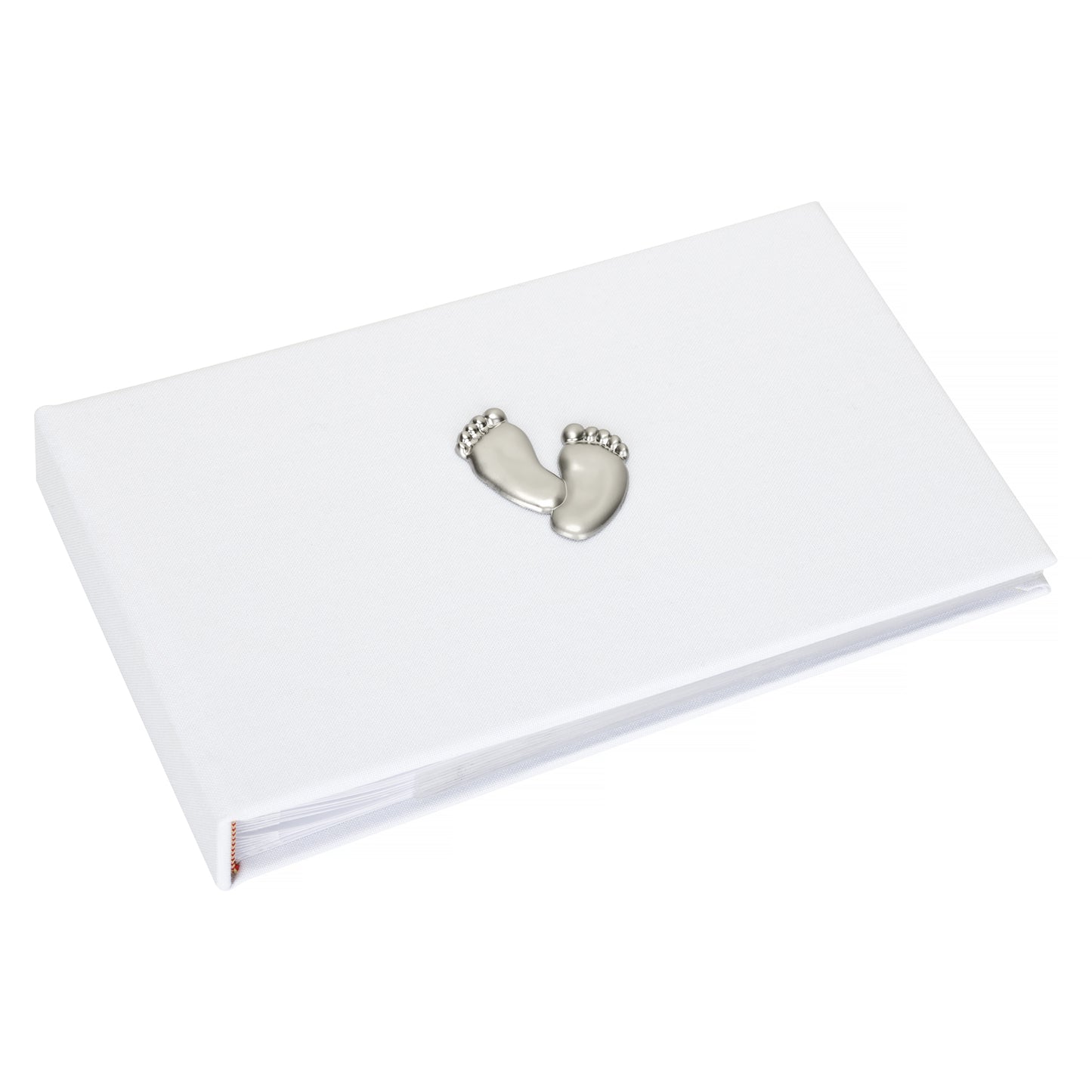 Baby footprint photo albums in Pink, Blue and White