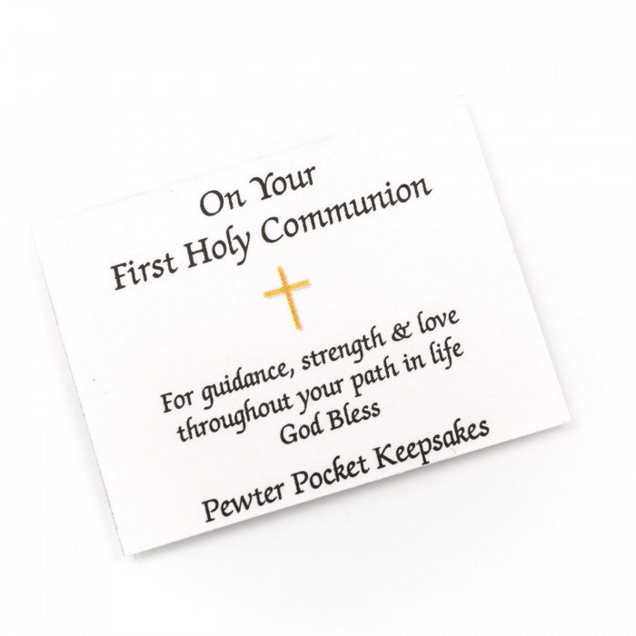 First Holy Communion pewter pebble sets - Blue/Pink/White