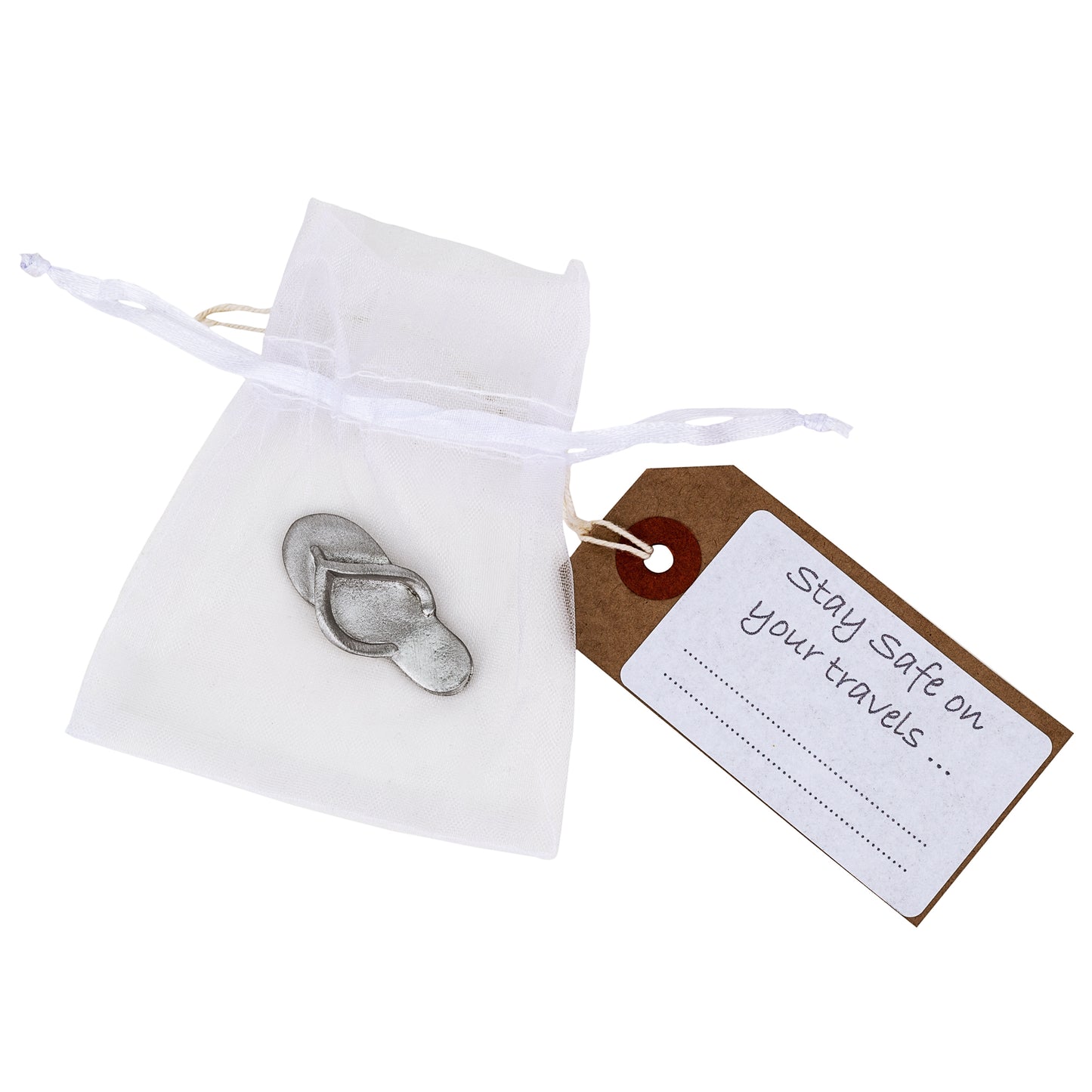 Flip Flop travel safely pocket token