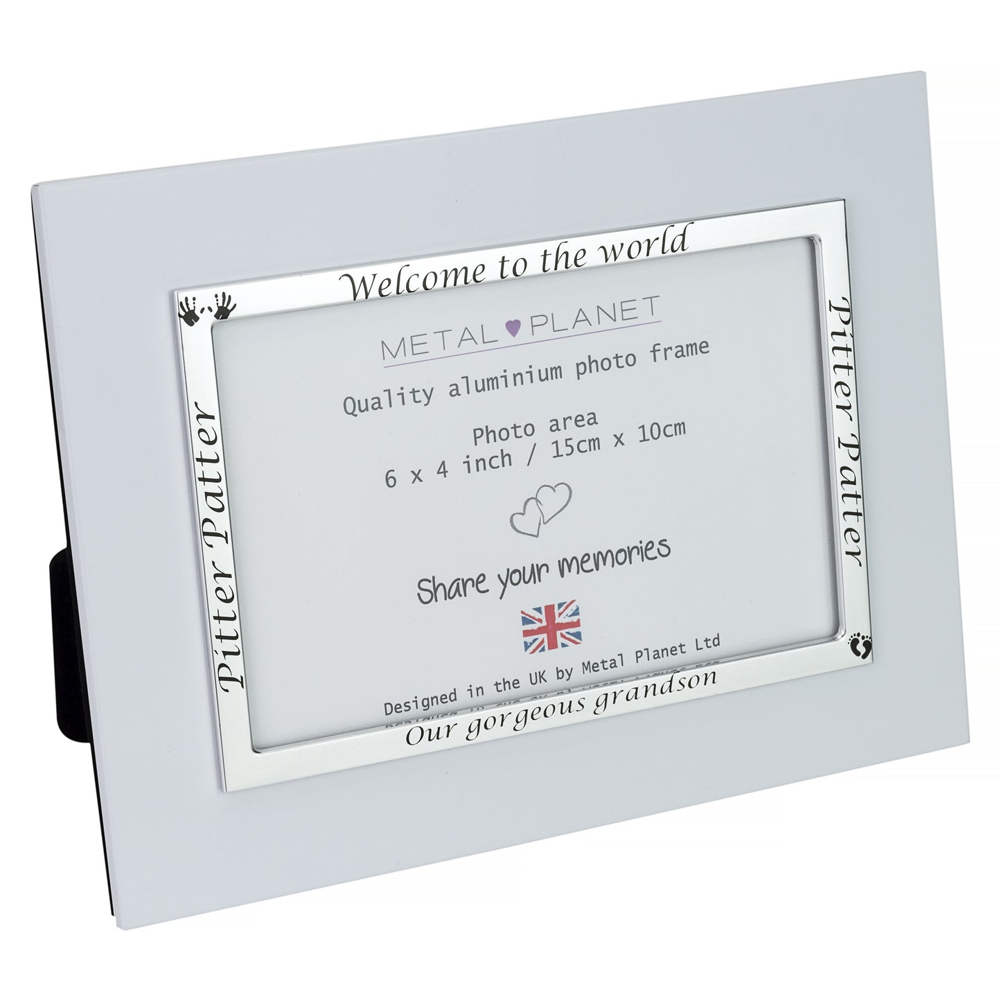 Our gorgeous grandson - Aluminium photo frame