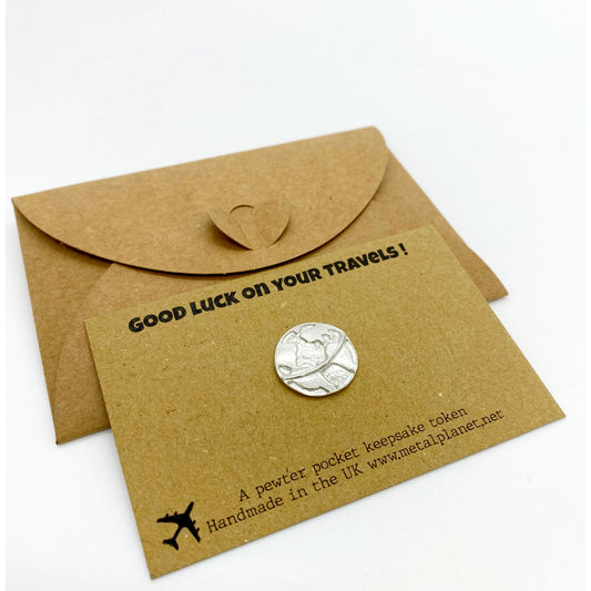 Good Luck On Your Travels  - World charm giftset