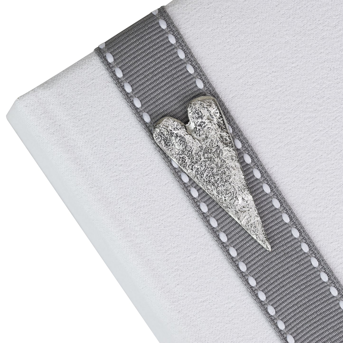 Our Daughter's Wedding - A Smart linen photo album with grey stitched ribbon