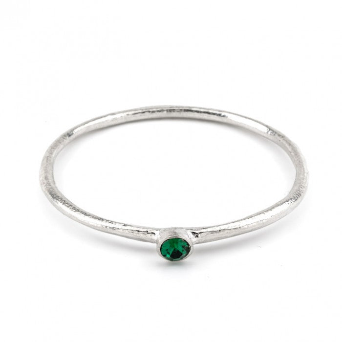 A range of Hammered pewter bangles in stunning colours