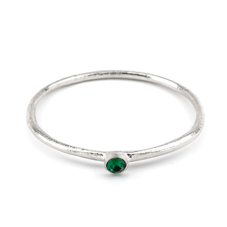 Pewter bangles with gorgeous sparkly options by Luna London