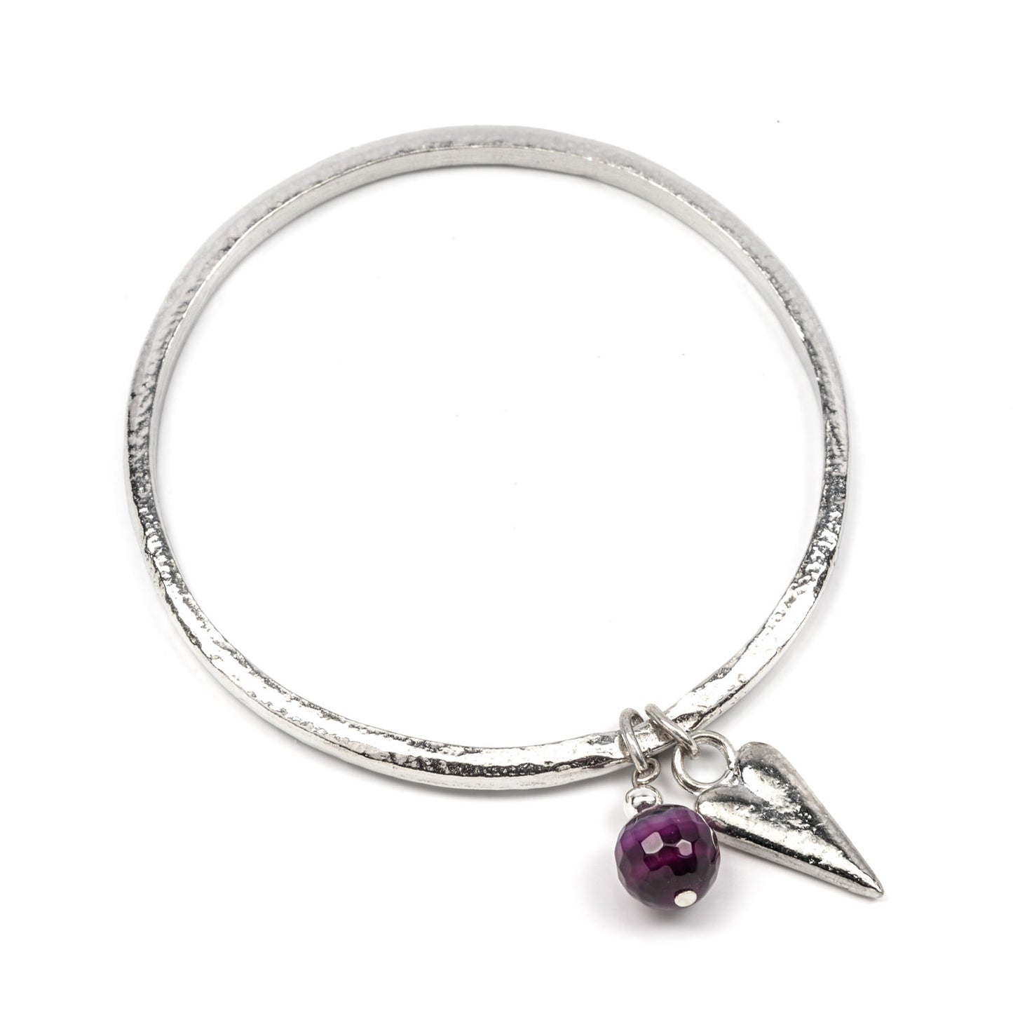 A gorgeous range of pewter bangles with a splash of summer