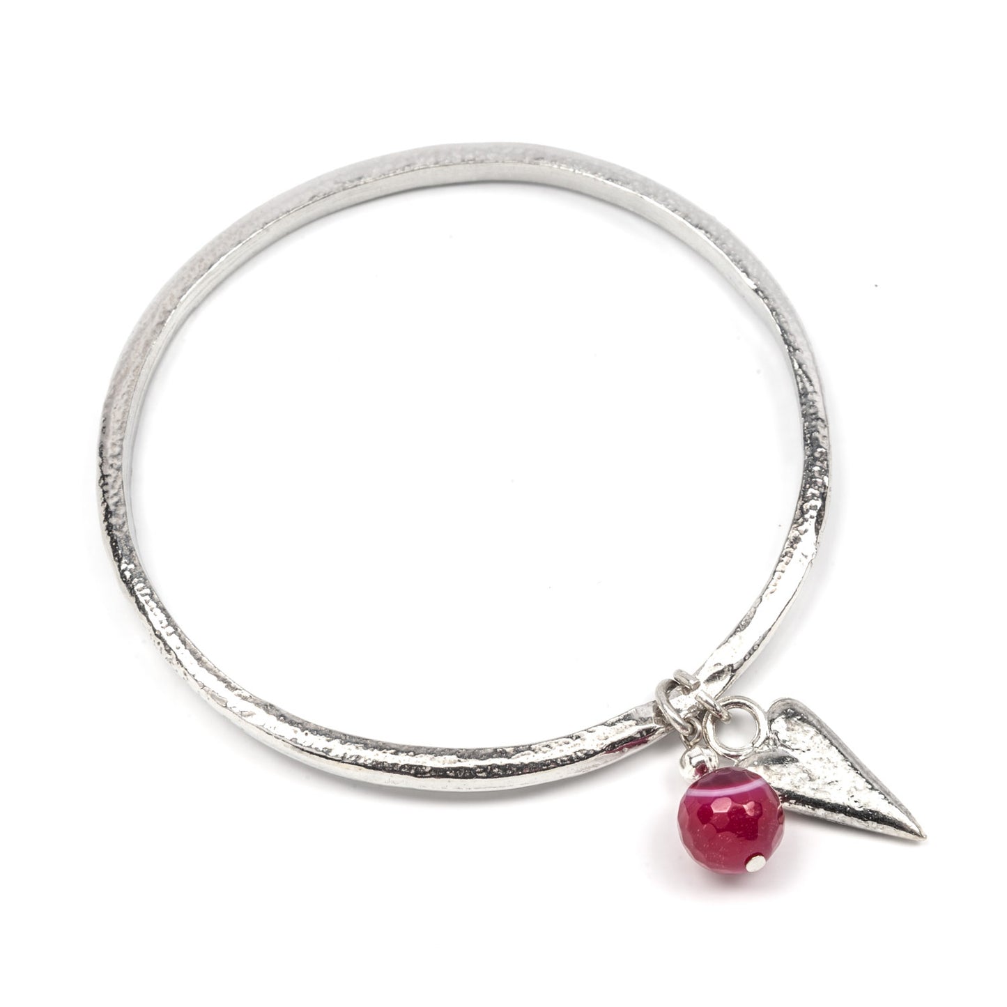 A gorgeous range of pewter bangles with a splash of summer