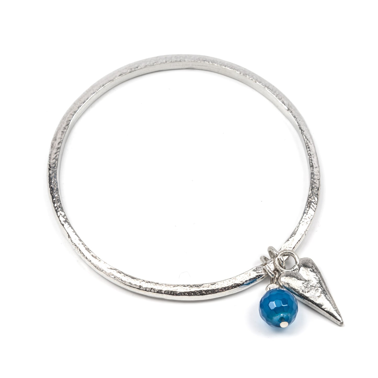 A gorgeous range of pewter bangles with a splash of summer