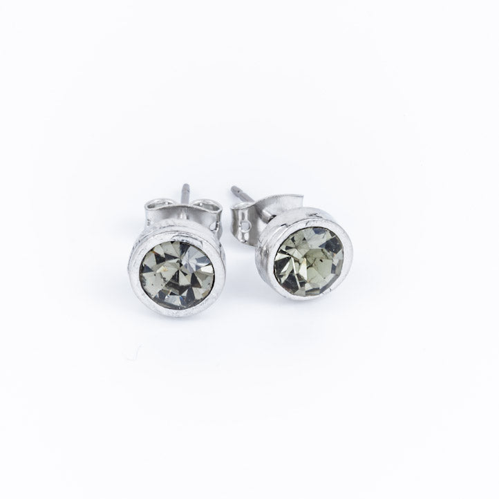 Sparkly stud earrings by Luna London
