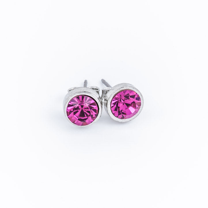 Sparkly stud earrings by Luna London