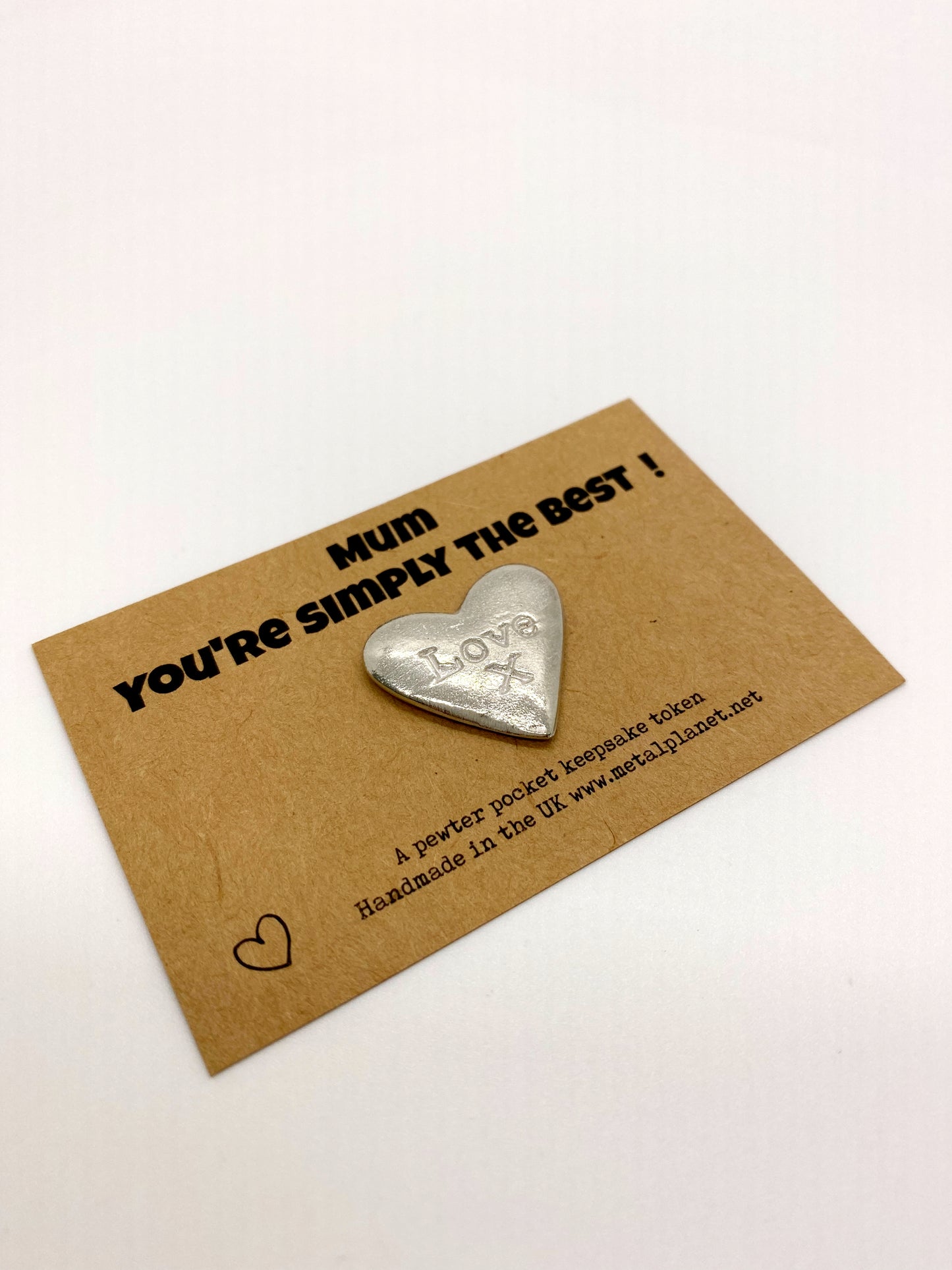 Mum - You're simply the best! Pewter keepsake token x