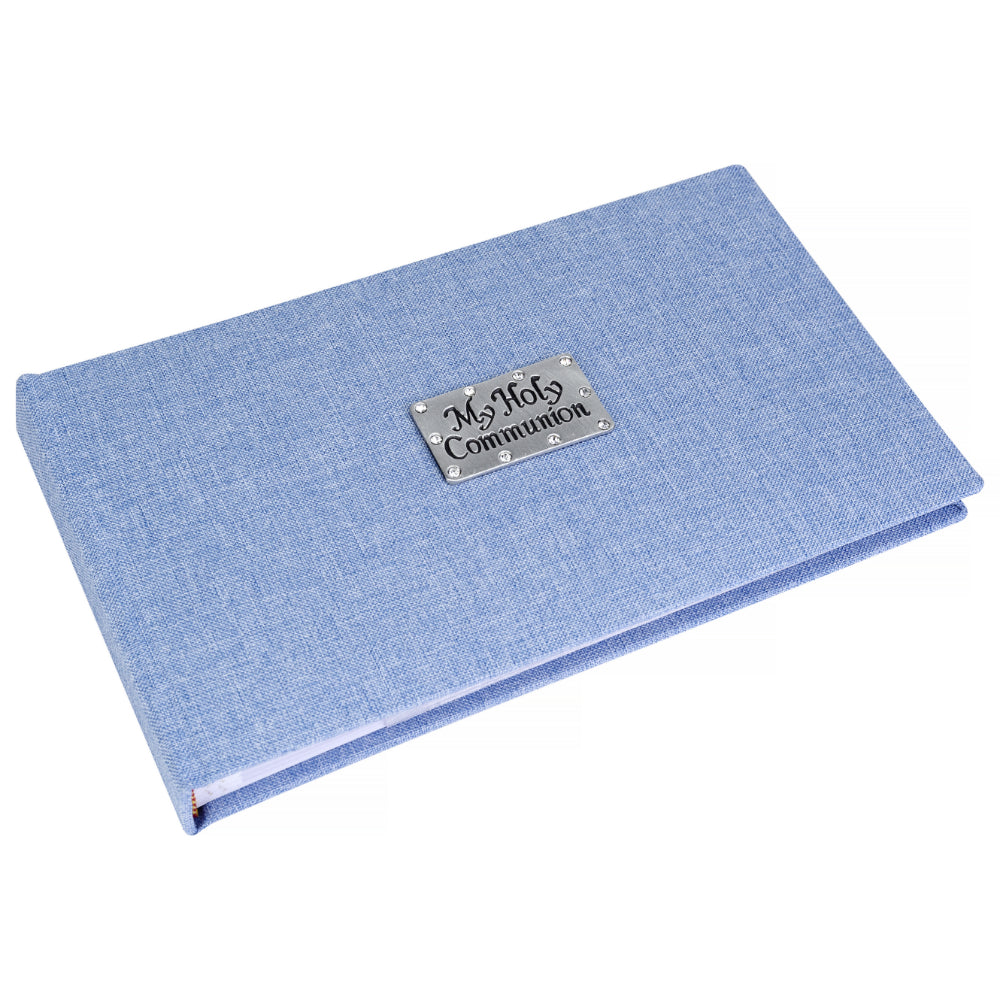 My Holy Communion photo album - soft blue album