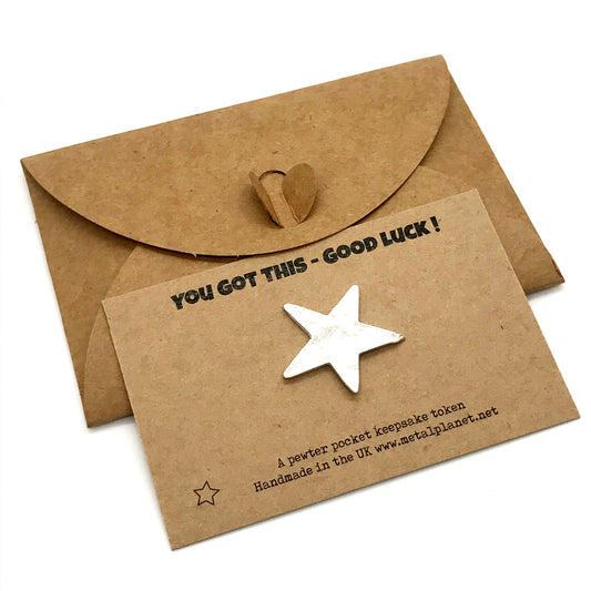 A star for luck 'You got this - Star pocket keepsake' gift set