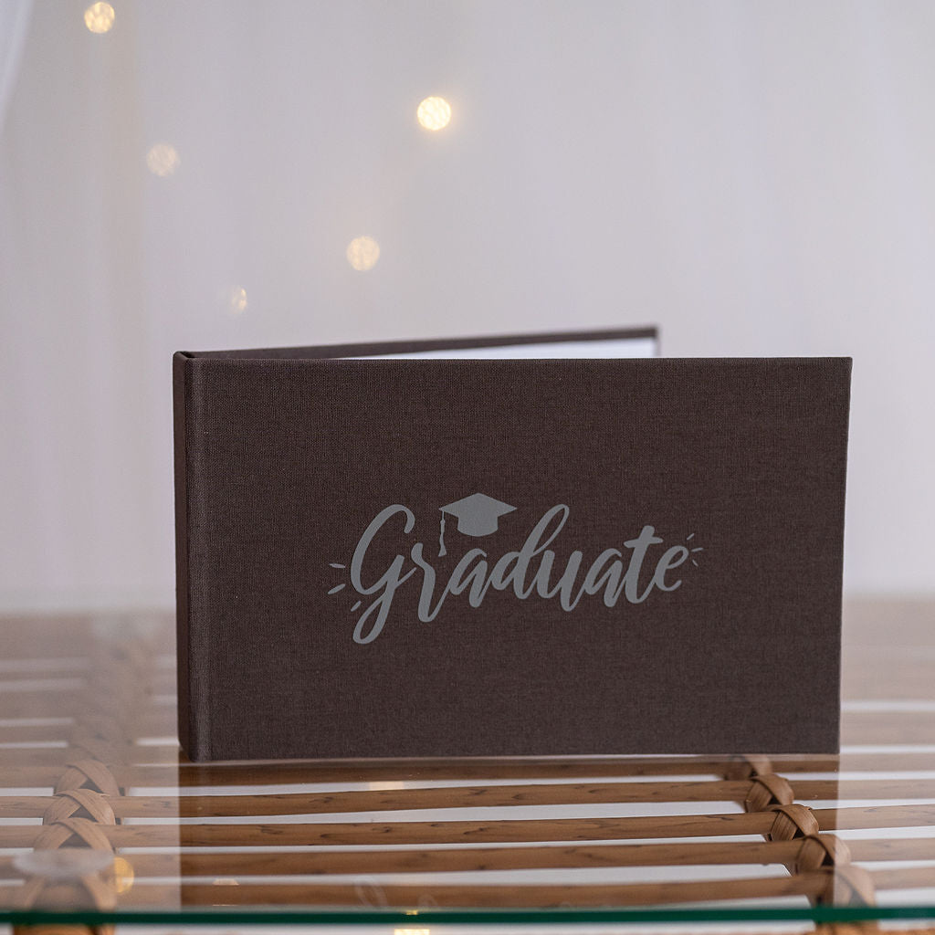 Graduation smart grey photo album (Holds 40 6x4 inch photos)