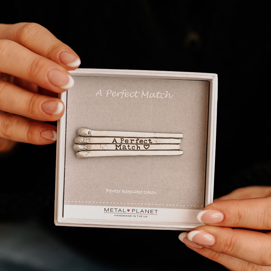 The Perfect Match - Pewter keepsake