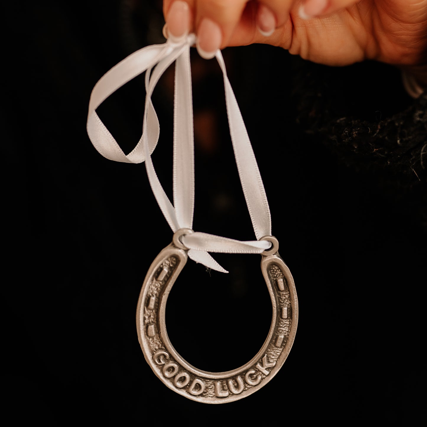 Handmade Pewter Horseshoe ~ The perfect wedding keepsake
