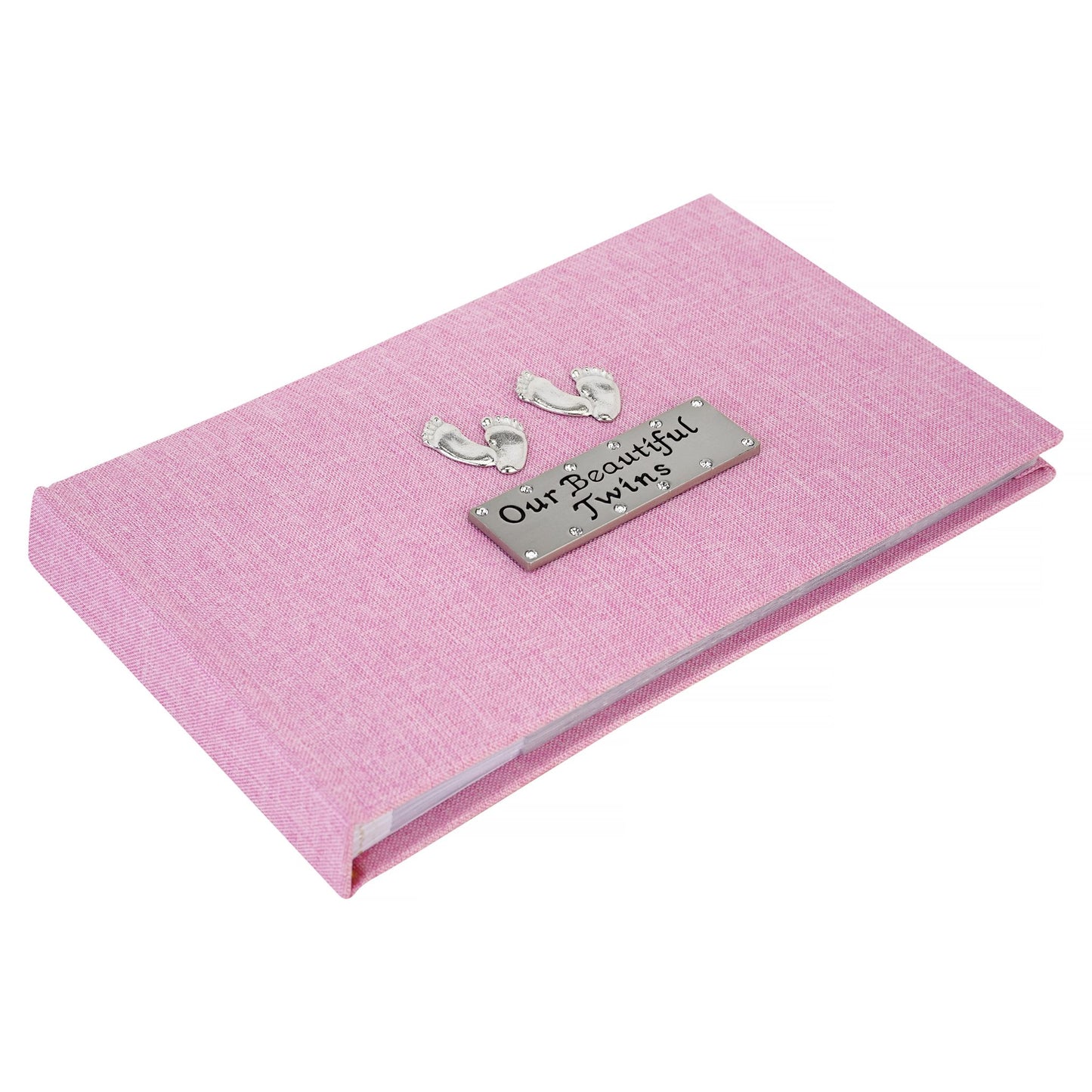 Our Beautiful Twins photo album (Blue/Pink/White options)