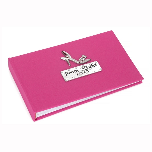Prom Night 2023 - Hot Pink Photo Album with Sparkly Stiletto