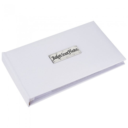 Baby's Scan Photos - Classic white/pink/blue  photo album