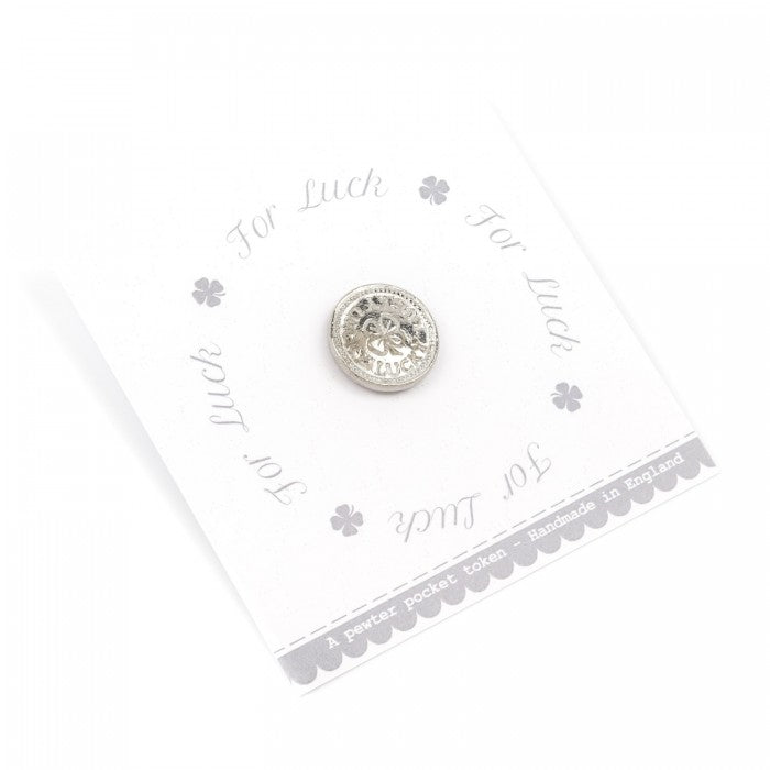 For Luck - A lucky penny pocket token on a simple printed gift card!