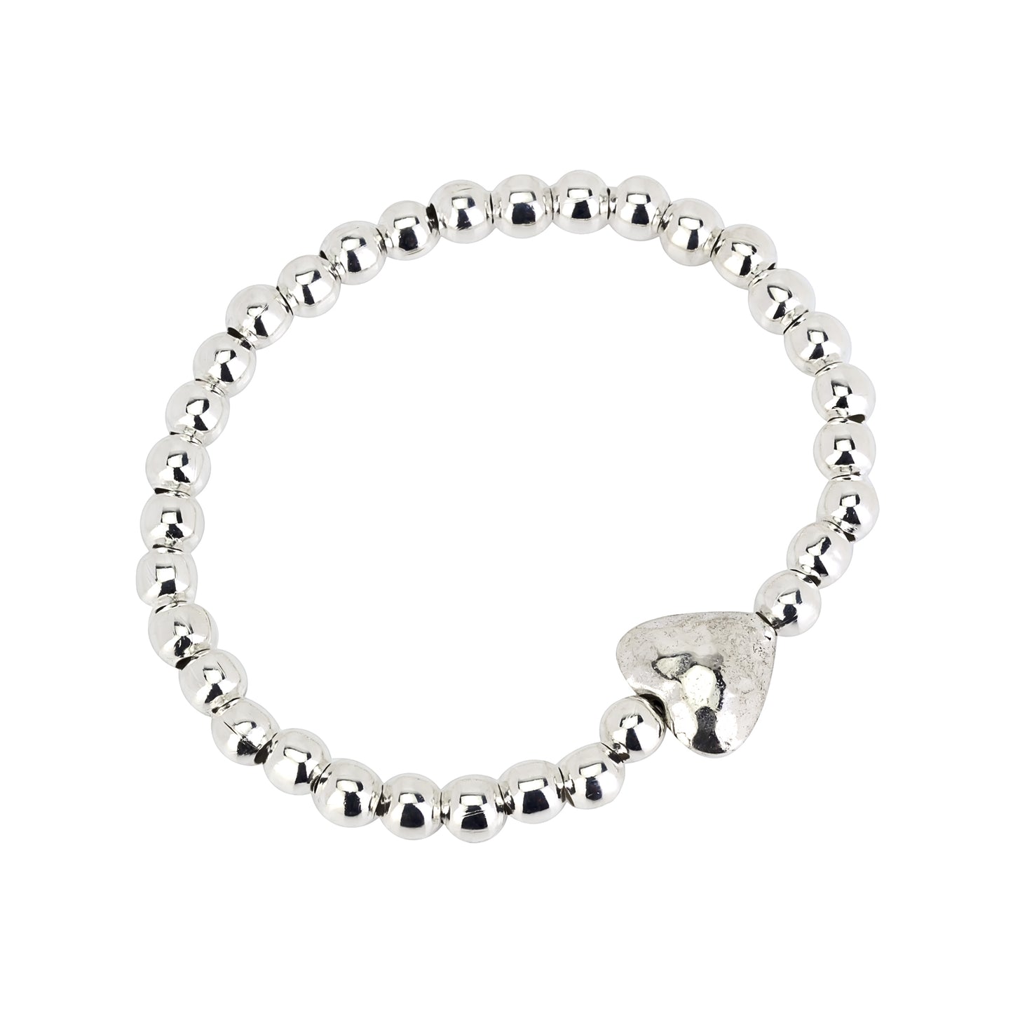 Love is all around you - Silver plated heart bracelet by Luna London