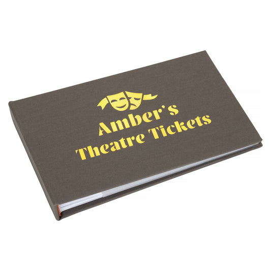 Personalised Theatre Tickets storage album