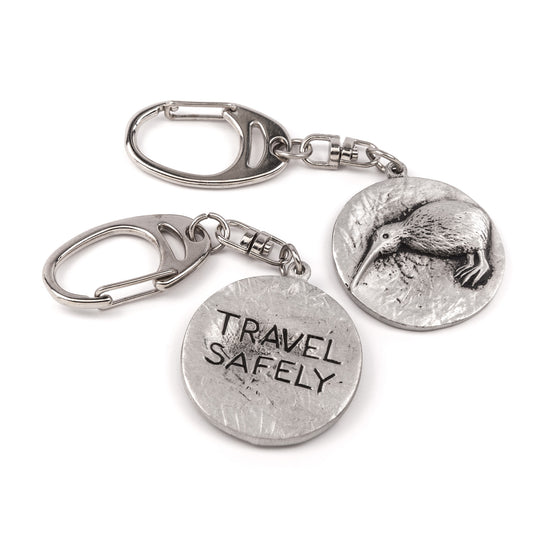 Kiwi Bird travel safely keyring