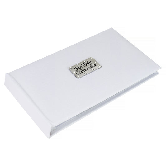 My Holy Communion photo album - white linen album