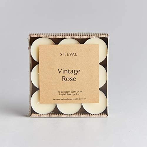 Vintage Rose - 9 soy wax tealights