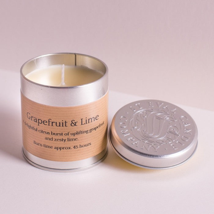 Grapefruit & Lime zesty soy wax candle tin